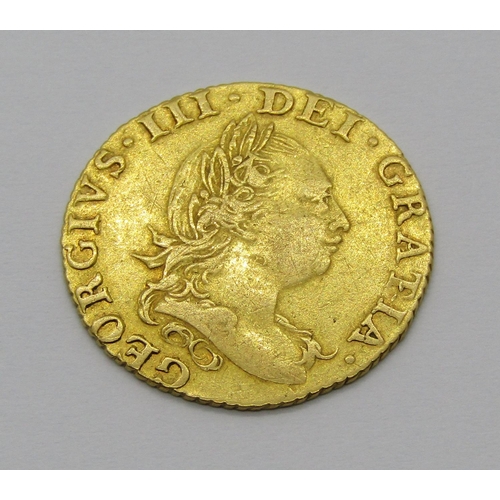 1297 - George III gold half guinea dated 1786