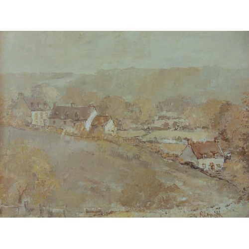 20 - Roy Hewish (b.1929) - 'Tickmorend, Horsley', oil on board, signed lower right, titled verso, 37 x 49... 