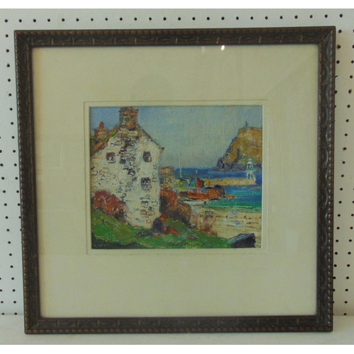 27 - William Hoggatt R.I. (1880-1961) - 'Port Erin', oil on board, signed lower right, titled on artist's... 