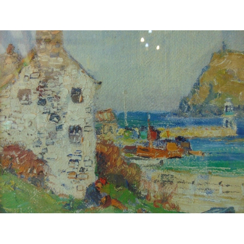 27 - William Hoggatt R.I. (1880-1961) - 'Port Erin', oil on board, signed lower right, titled on artist's... 