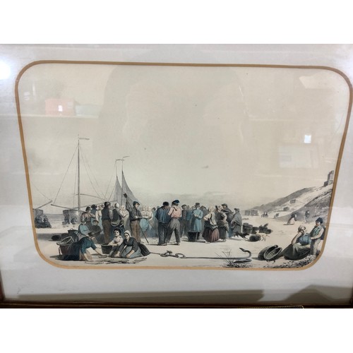 24 - THIRTEEN PRINTS (18th Century and later) - Mainly maritime themed depicting shipwreck, smuggling, Pl... 