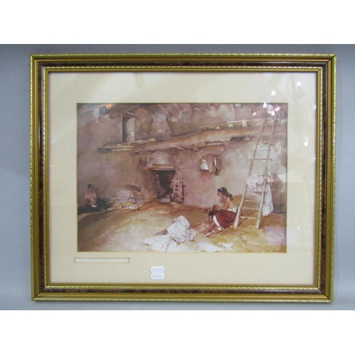 35 - William Russell Flint (1880-1969) - Four prints including 'A Scrap of Newspaper' and 'The Passer By'... 