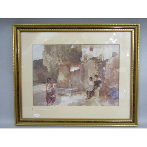 35 - William Russell Flint (1880-1969) - Four prints including 'A Scrap of Newspaper' and 'The Passer By'... 