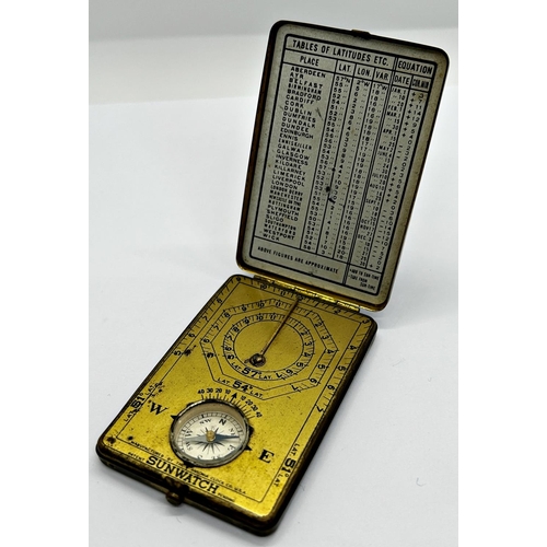 1360 - A Cary Military Compass, the casework engraved Captain. Sir John C E Shelley, Scots Guards, together... 