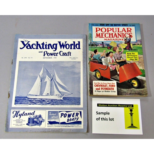 235 - Approx 100 editions of The Yachting World (A motorboating journal) covering the late 1930s - 1940s p... 