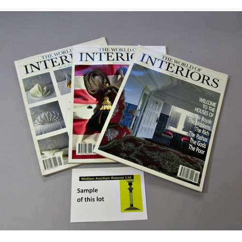 238 - The World of Interiors Magazines - Approx 150 copies.  1994 and 1997 are complete years and there ar... 