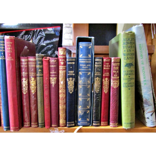 241 - Classics - mainly soft bound leather to include works by Kipling, Alcott, Tennison, etc