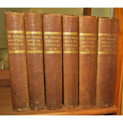 245 - WFP Napier - History of the War in the Peninsula and in the South of France, 1807-1814, six volumes ... 