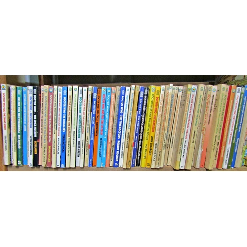 248 - Paperback collection of Dr Who novels by Target publications, (50 volumes approx) together with 10 v... 