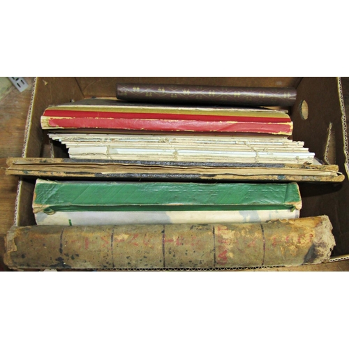 285 - A collection of Victorian and later scrapbooks, mainly newspaper cuttings, including some postcards,... 