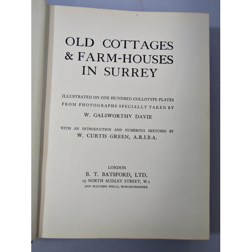 290 - Old Cottages and Farmhouses in Surrey c.1908, and Etienne Robo - Mediaeval Farnham