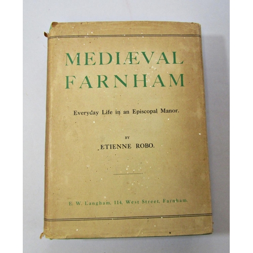 290 - Old Cottages and Farmhouses in Surrey c.1908, and Etienne Robo - Mediaeval Farnham