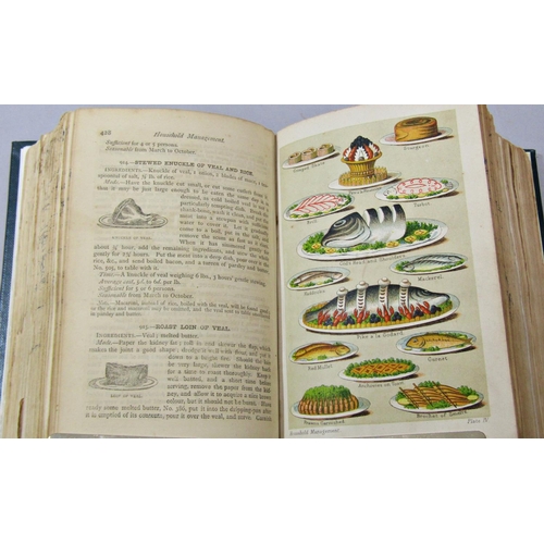 293 - Mrs Beeton's Book of Household Management (rebound) coloured plates, c.1880