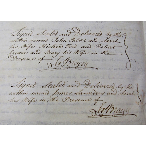 294 - Parchment and paper legal deeds and documents of local Gloucestershire Interest, the majority (15) c... 