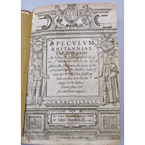 295 - Speculum Britanniae (Mirror of Britain) by John Norton 1548 - 1625, Middlesex, published 1593 - bein... 