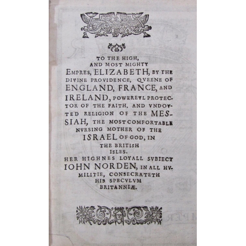 295 - Speculum Britanniae (Mirror of Britain) by John Norton 1548 - 1625, Middlesex, published 1593 - bein... 