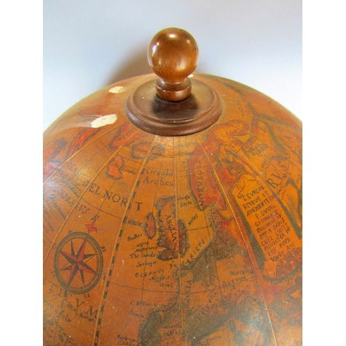 1472 - A drinks cabinet in the form of an 18th century Terrestrial Globe with a hinged equator opening to r... 