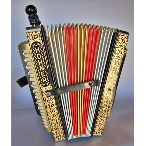 1507 - A good condition, working Hohner  Accordion with it’s original cardboard box.