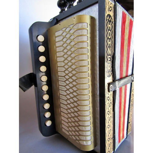 1507 - A good condition, working Hohner  Accordion with it’s original cardboard box.