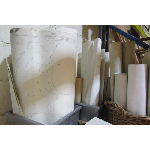 2425 - A very large quantity of ordnance survey maps, scale 1:1/2500 in the main, covering the Wotton Under... 