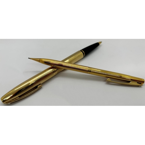 1394 - Sheaffer Triumph fluted 2797 rollerball and pencil