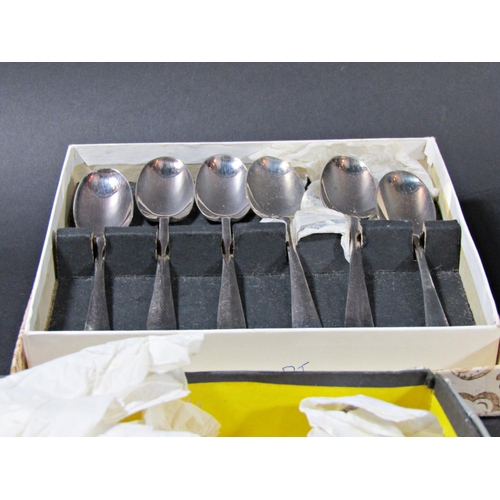 1211 - A large quantity of loose and boxed silver plated flatware, including an impressive antler handled c... 