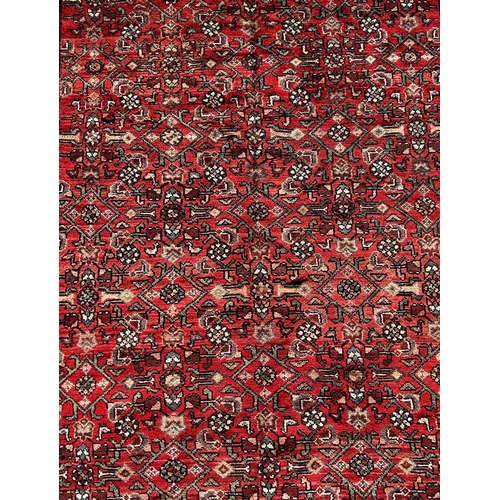 1640 - North West Persian Malayer Kelleh in good condition, rug, with an over all floral and geometric patt... 