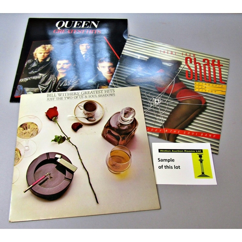 317 - A collection of vinyl LPs to include Queens Greatest Hits, Bryan Ferry, Ultravox, Patti Smith, Bill ... 