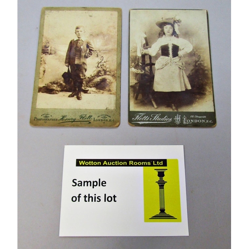 318 - Approx 200 Victorian portrait photographs on card including a number of topographical cards, commerc... 