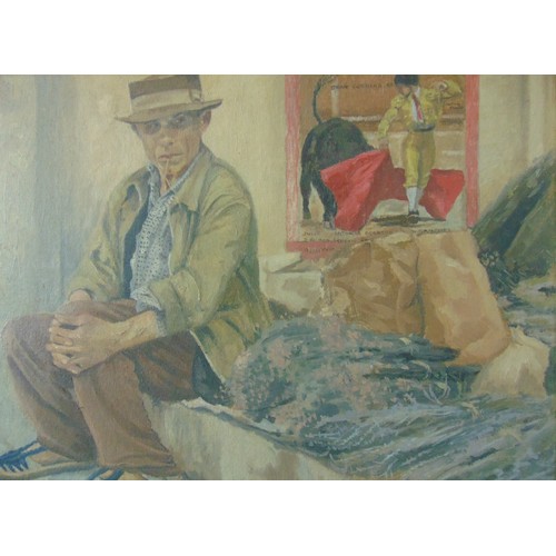 6 - Ursula Bradley (20th Century) - Two oil paintings: The Archbishop of Canterbury at Charterhouse, oil... 