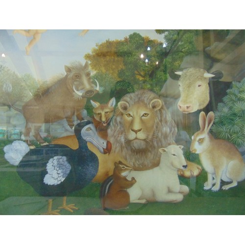 7 - Beryl Cook (1926-2008) - 'The Peacable Kingdom' limited edition print, numbered 9/650 in pencil and ... 