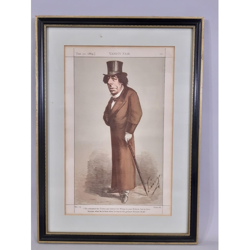 50 - Ten Vanity Fair Spy, Ape and Pellegrini Prints of POLITICIANS to Include: Benjamin Disraeli, Earl of... 