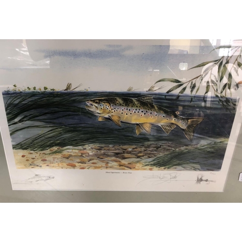 189 - (Angling Interest) Four signed prints by different artists: N. A. Hayes - 'Cascade Lingwell Beck: Wa... 