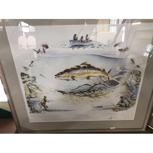 189 - (Angling Interest) Four signed prints by different artists: N. A. Hayes - 'Cascade Lingwell Beck: Wa... 