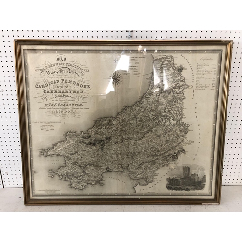 193 - J & C. Walker - 'Map of the South West Circuit of the Principality of Wales Comprising the Counties ... 