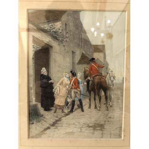 147 - After Charles Edouard Edmond Delort (1841-1895) - Two prints in colour: 'British Red Coat Soldier Sa... 