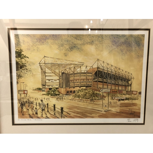 117 - Terry Donnelly - Two signed limited edition prints: 'Newcastle United F.C.' (113/800) and 'James Par... 