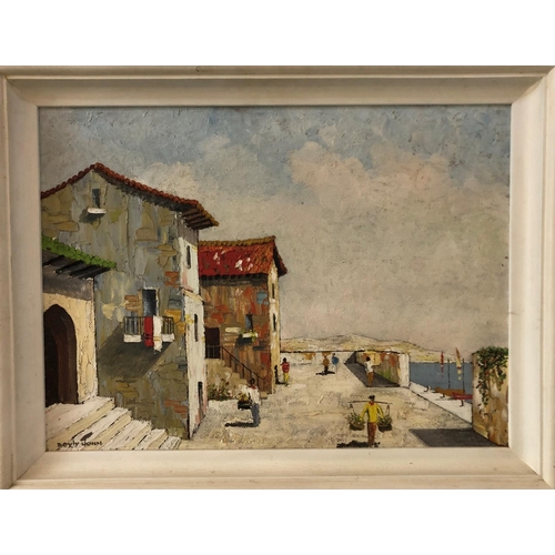 88 - Cecil Rochfort Doyly-John (1906-1993) - 'Fishing Bay, San Savino', oil on board, signed lower left, ... 