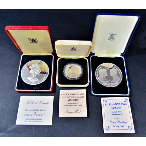 1409A - Pobjoy mint virenium proof £1 coin, Philippines 100 Piso silver coin, 1983 uncirculated, 1977 silver... 