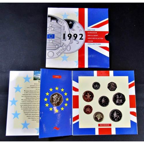 1410 - A collection of G.B. uncirculated coins, five Guernsey uncirculated anniversary of Liberation crowns... 