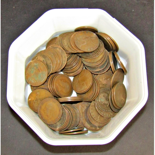 1410A - Collection of decimal bronze coinage further silver (pre 1946) and later nickel coinage