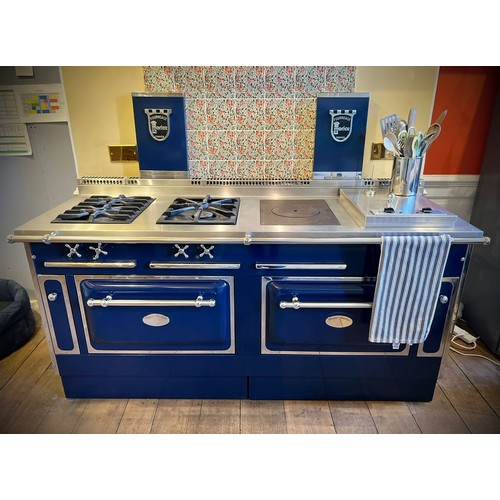 2099 - Forneaux Morice cooker, Dual Fuel, Navy, 180cm. Full working order, with instruction manual. Profess... 