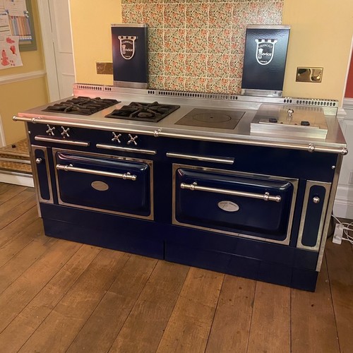 2099 - Forneaux Morice cooker, Dual Fuel, Navy, 180cm. Full working order, with instruction manual. Profess... 