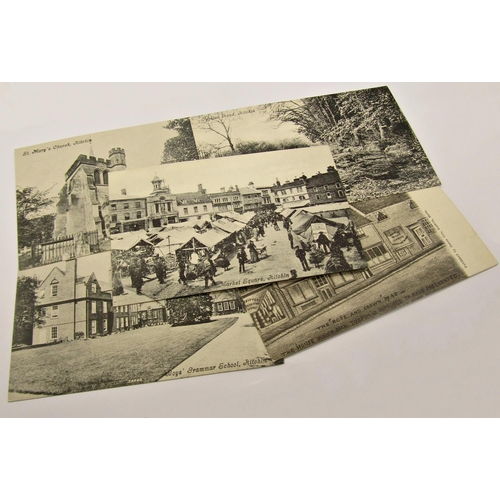 320B - A quantity of Victorian Christmas and greetings cards and a small quantity of topographical postcard... 