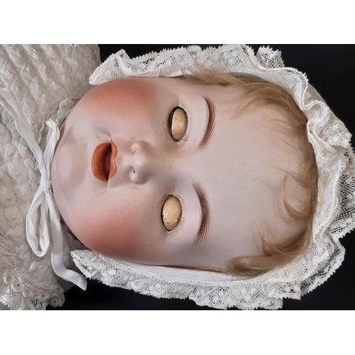 1294 - Early 20th century German character baby doll by Kämmer & Reinhardt with 'dolly faced' bisque head p... 