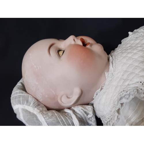 1294 - Early 20th century German character baby doll by Kämmer & Reinhardt with 'dolly faced' bisque head p... 