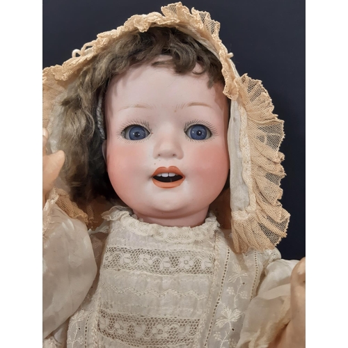 1289 - German bisque head character baby doll 'Poppy' by E Heubach circa 1918, with 5 piece composition bod... 