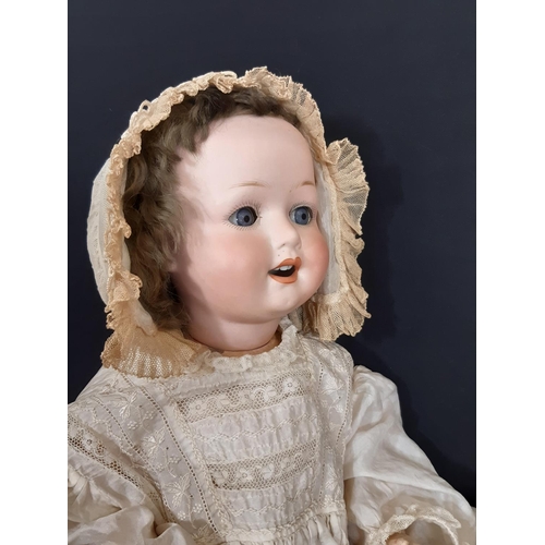 1289 - German bisque head character baby doll 'Poppy' by E Heubach circa 1918, with 5 piece composition bod... 