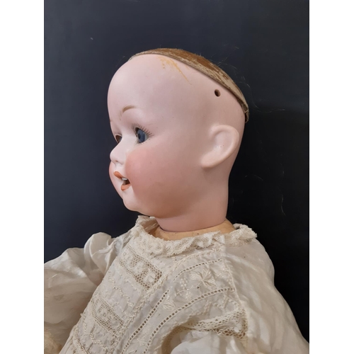 1289 - German bisque head character baby doll 'Poppy' by E Heubach circa 1918, with 5 piece composition bod... 