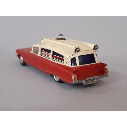 1274 - Corgi model vehicles: Corgi 437' Superior Ambulance on Cadillac chassis' (1962-68), battery operated... 